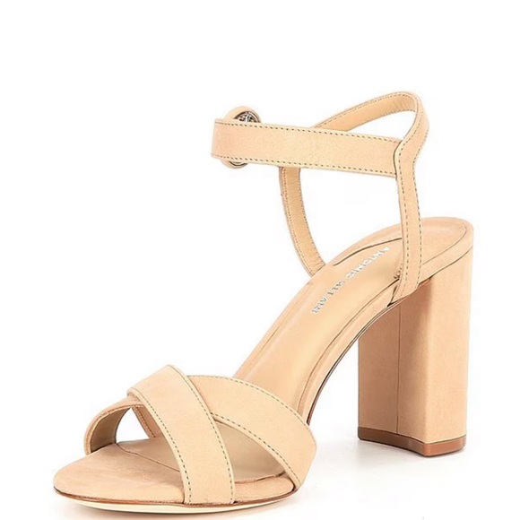 Antonio Melani Geena Nubuck Leather Ankle Strap Heels - Picture 6 of 12